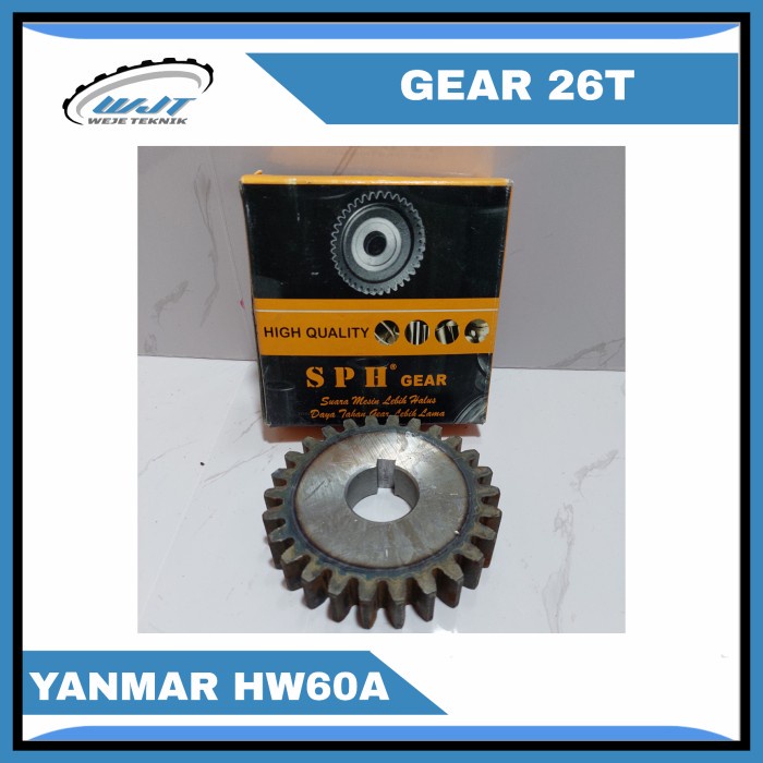 GEAR GIGI 26T MESIN PENGGILINGAN PADI YANMAR HW60A