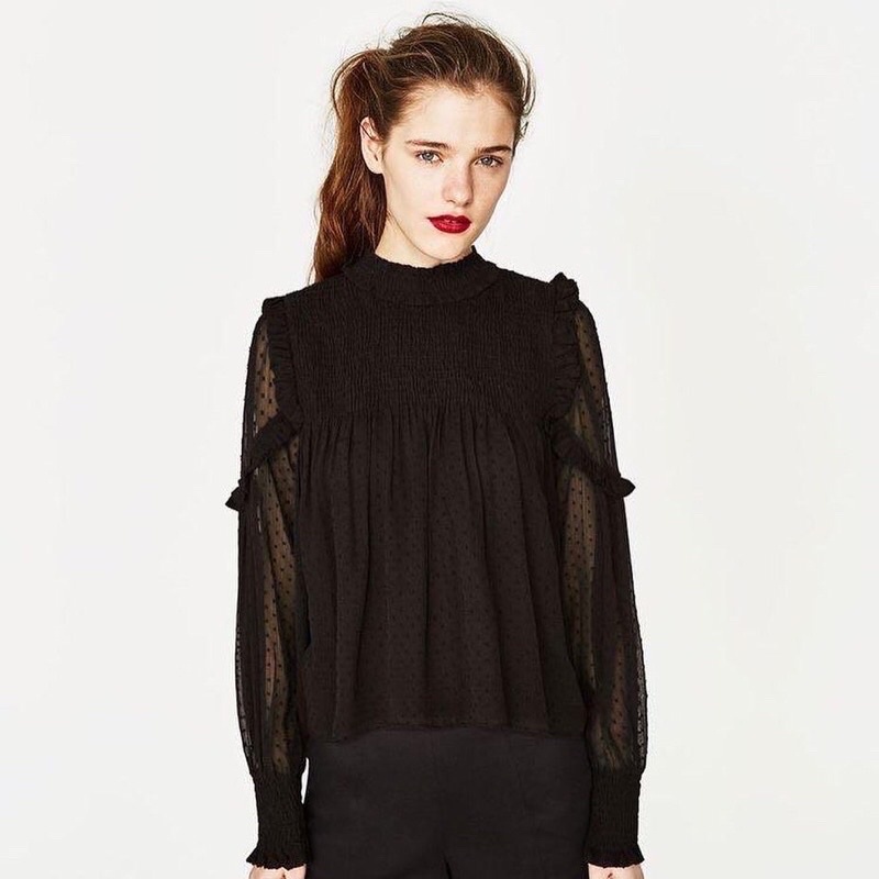 THRIFT/PRELOVED KOREAN BLOUSE BRANDED ZARA