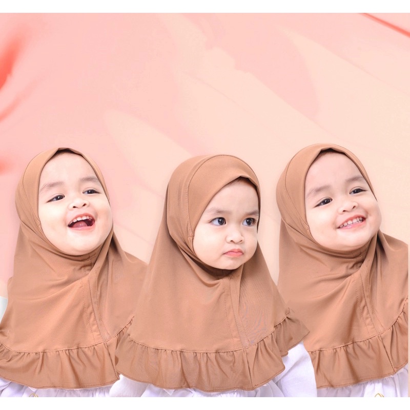 Cemara Hijab Baby Rempel 0-3th / Jilbab Anak Jersey TERMURAH