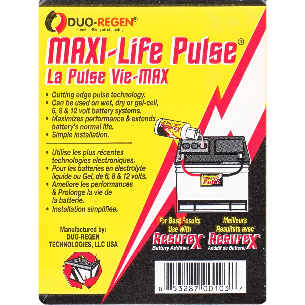 Duo Regen Alat Perawatan Charger Daya Aki Baterai Mobil / Motor / Truk Battery Maxi Life Pulse