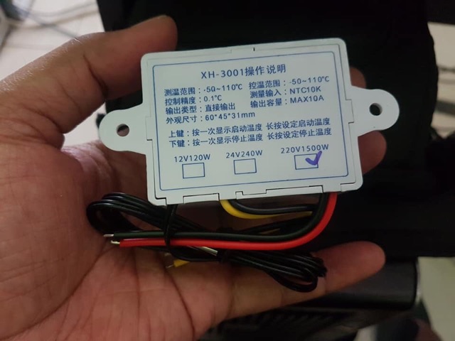 Thermostat XH-W3001 220 V Penetas Telur