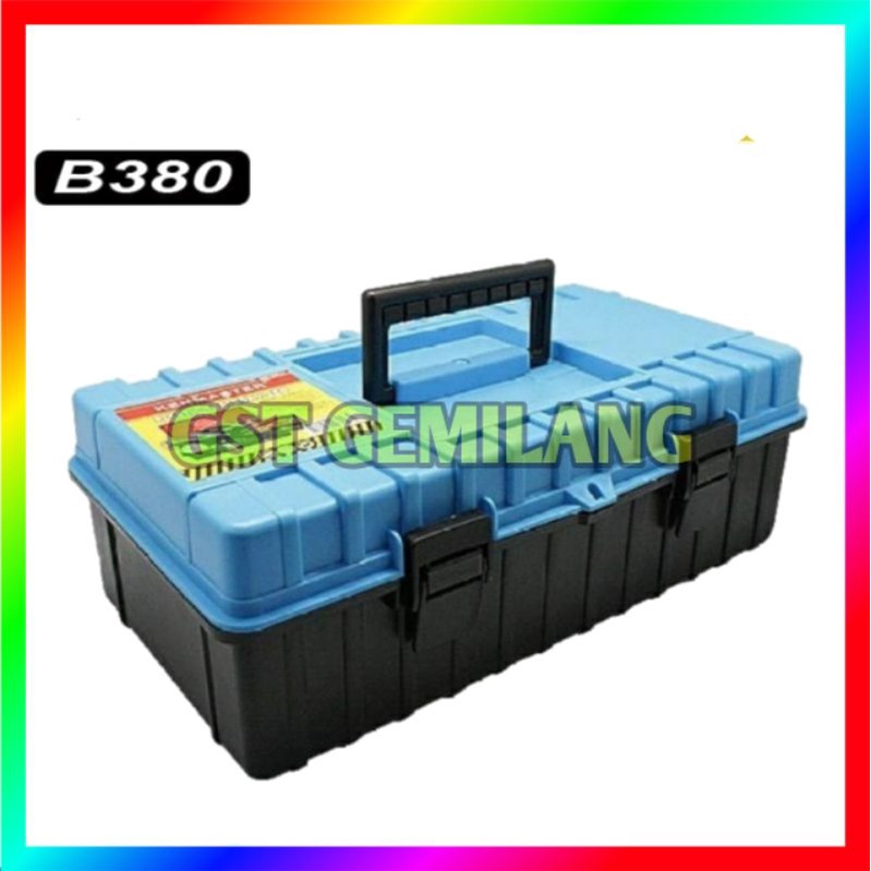 TOOLBOX PVC KENMASTER B380 KOTAK PERKAKAS PLASTIK