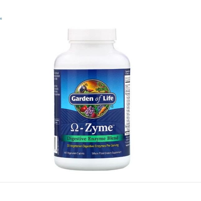 180 Caps Garden of Life Ozyme Digestive Enzyme - O zyme - enzymedica
