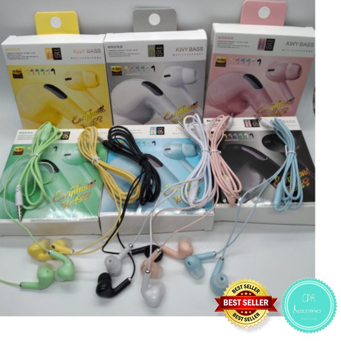 [New] Headset H-05 Macaron/Hansfree Macaron U38 Earphone Bass Android