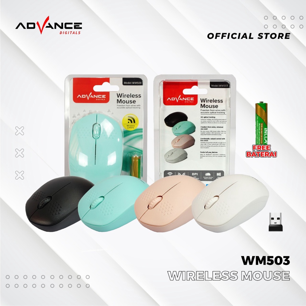 Mouse Wireless Advance WM-503 / WM503 1600 DPI