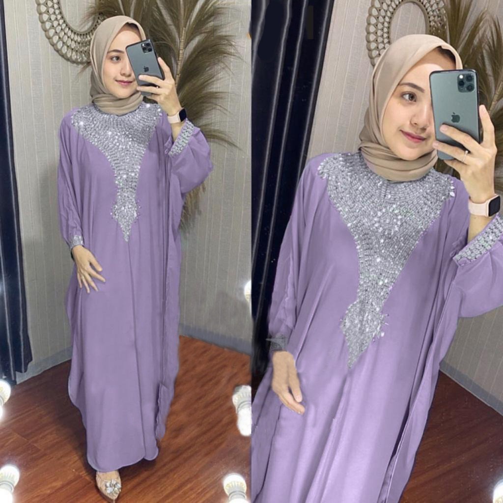 HOPYLOVY - Kaftan Wanita Terbaru Kombinasi Payet Citra