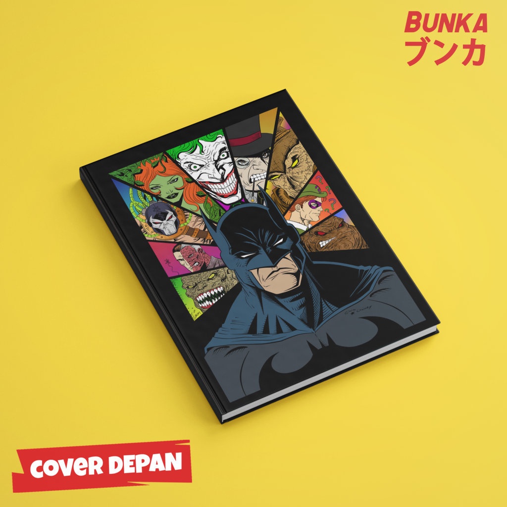 

Notebook DC Batman Villain Hardcover A5 Skin Buku Tulis Catatan Notes Agenda Planner Jurnal