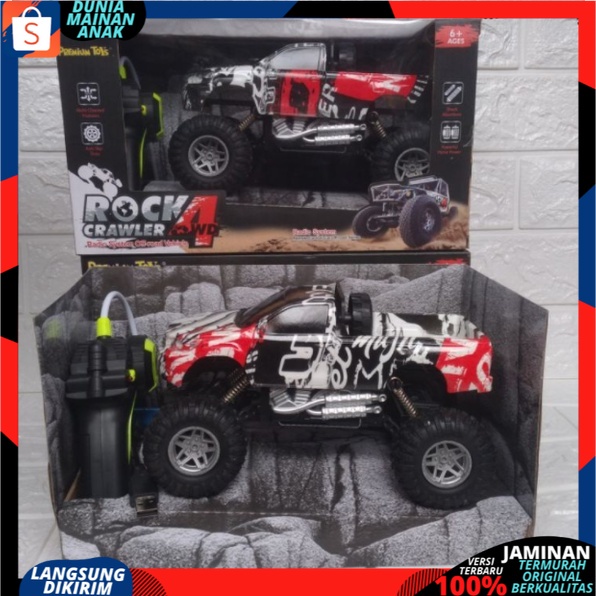 Mobil Remote Control Off Road Climbing Car Pick Up Rc Rock Crawler Ban Baterai Cas