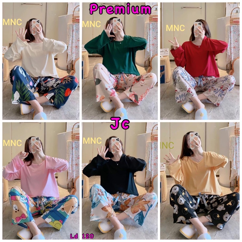 JC- Stelan Import Oversize Premium PP / Stelan piyama import Panjang  / piyama Korea Bigsize Import