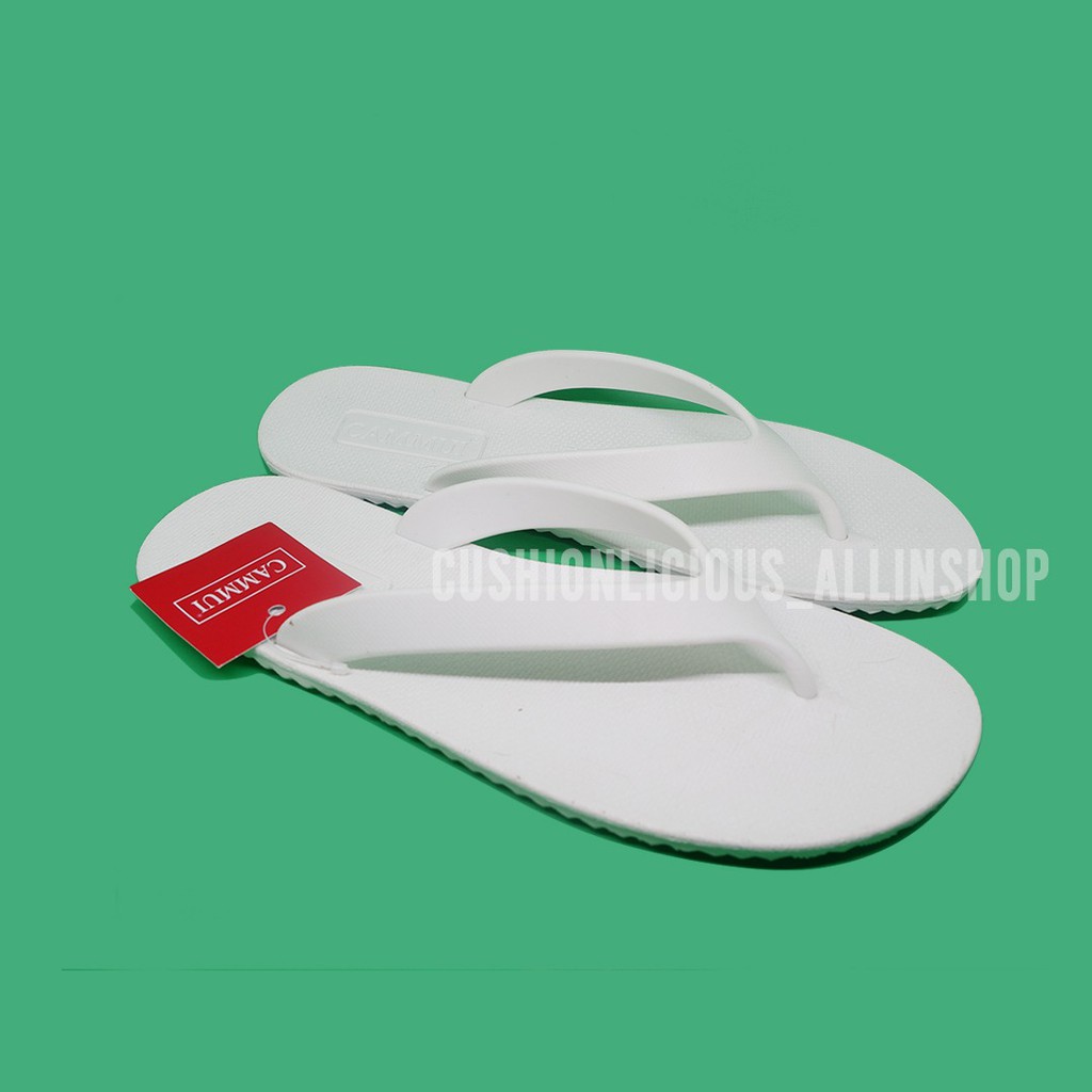 Sendal Jepit Flip-Flop CAMMUI - Dasar Putih - (Pria/Unisex)