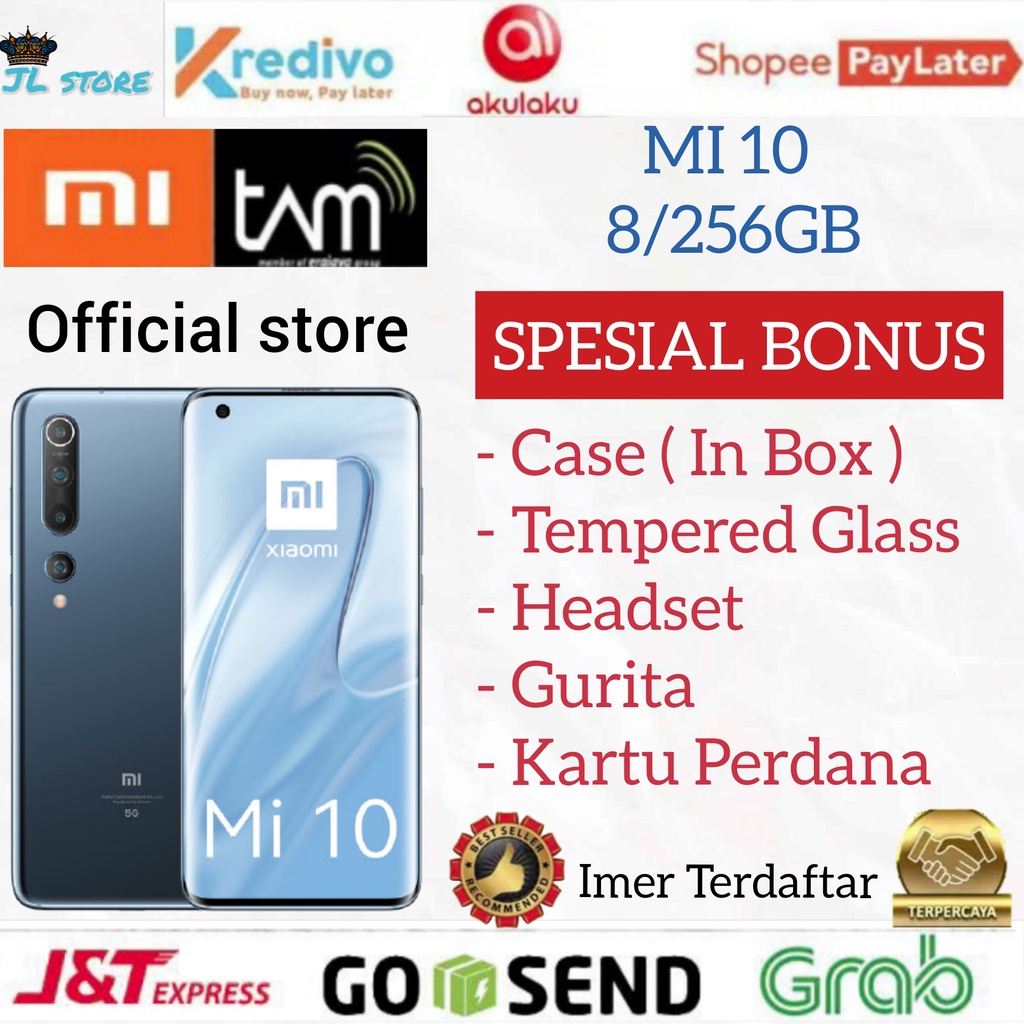 XIAOMI MI 10 RAM 8GB ROM 256GB 8/256GB GARANSI RESMI XIAOMI INDONESIA