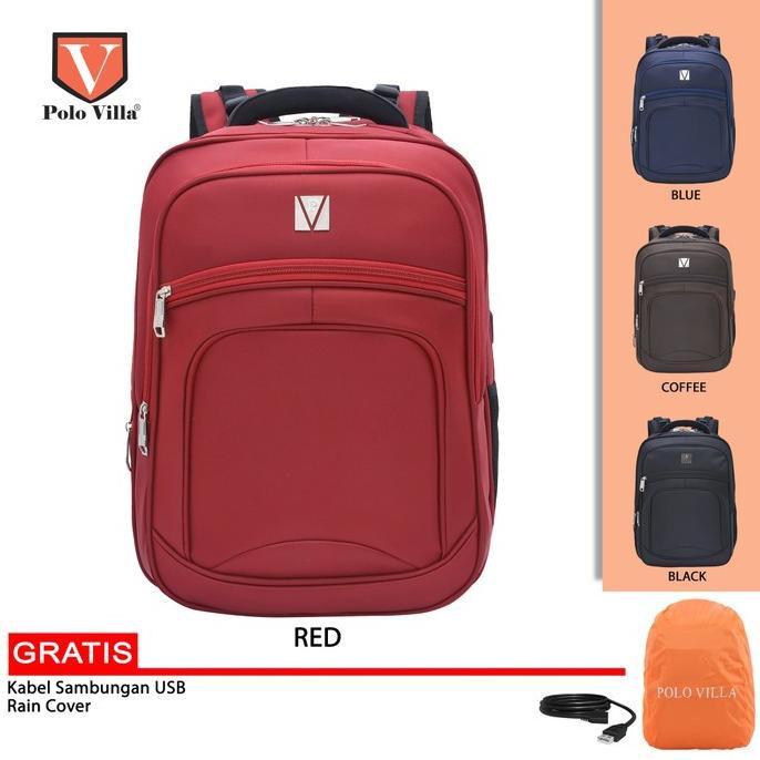 Tas Ransel Laptop Polo Villa Classic 18007A - 35 Liter - 4 Warna