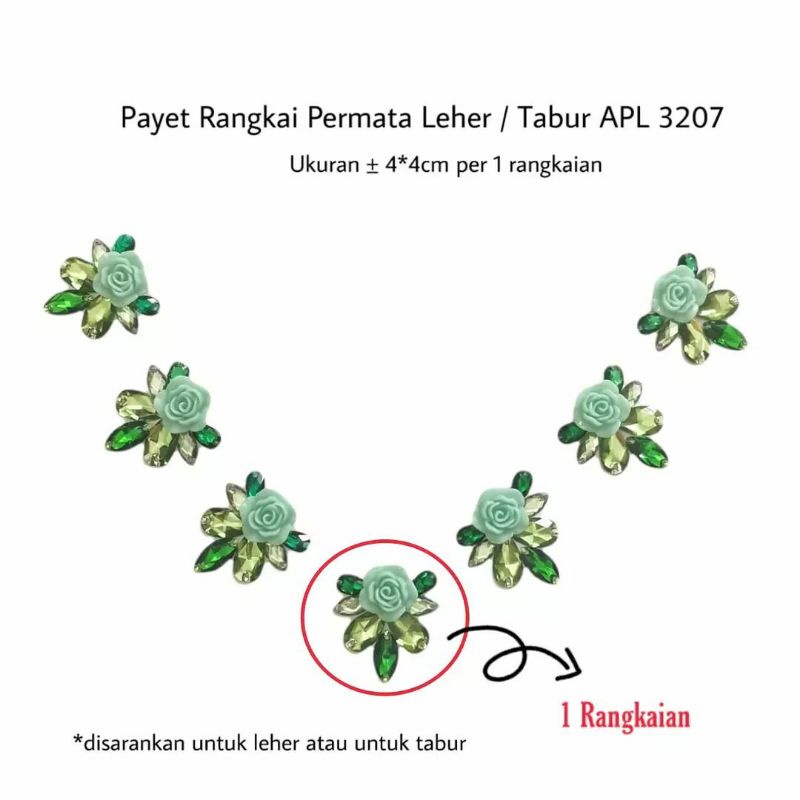 Payet rangkai permata APL 3207