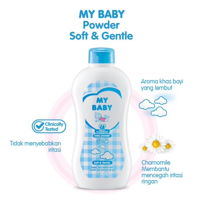 MY BABY Powder Soft &amp; Gentle 250g 250 g beda