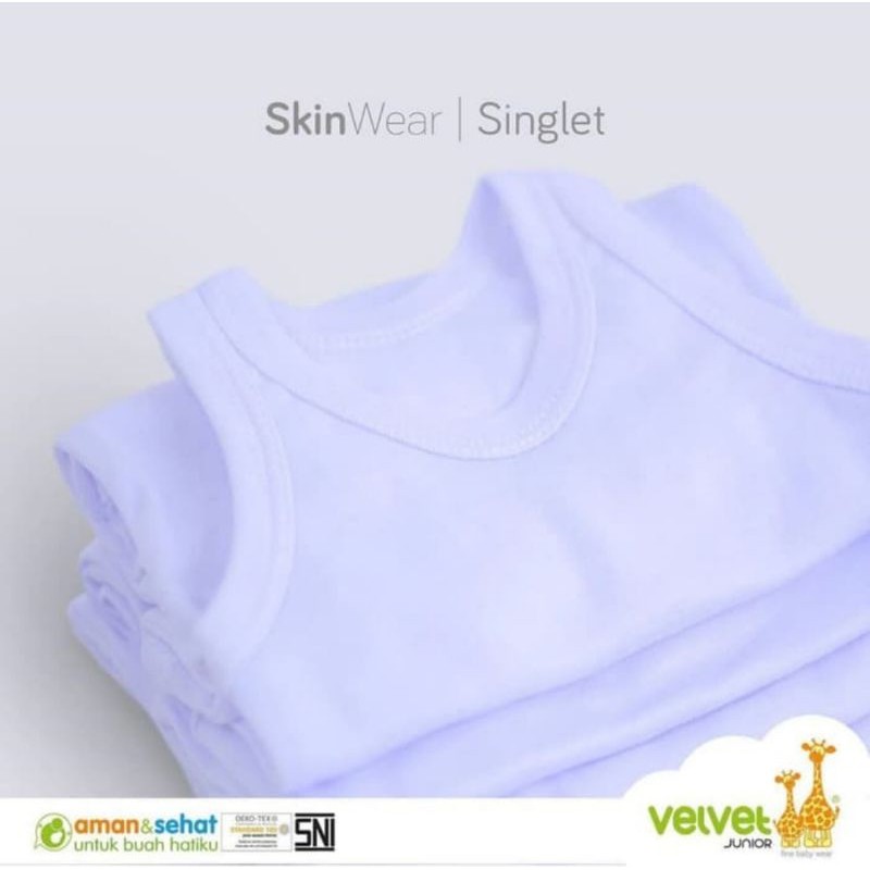 Velvet Singlet Kaos Dalam Baby SNI S/M/L