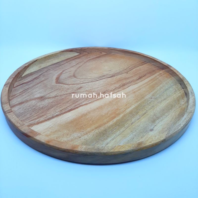 Nampan Bulat Mahoni / Nampan Kayu / Nampan Kayu Mahoni /Nampan Aestetik /Nampan Kayu Bulat