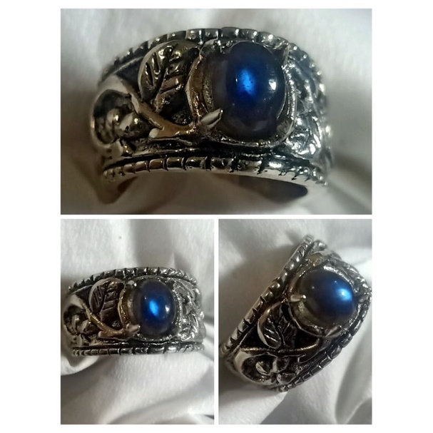 natural Labrador ring ukir Bali