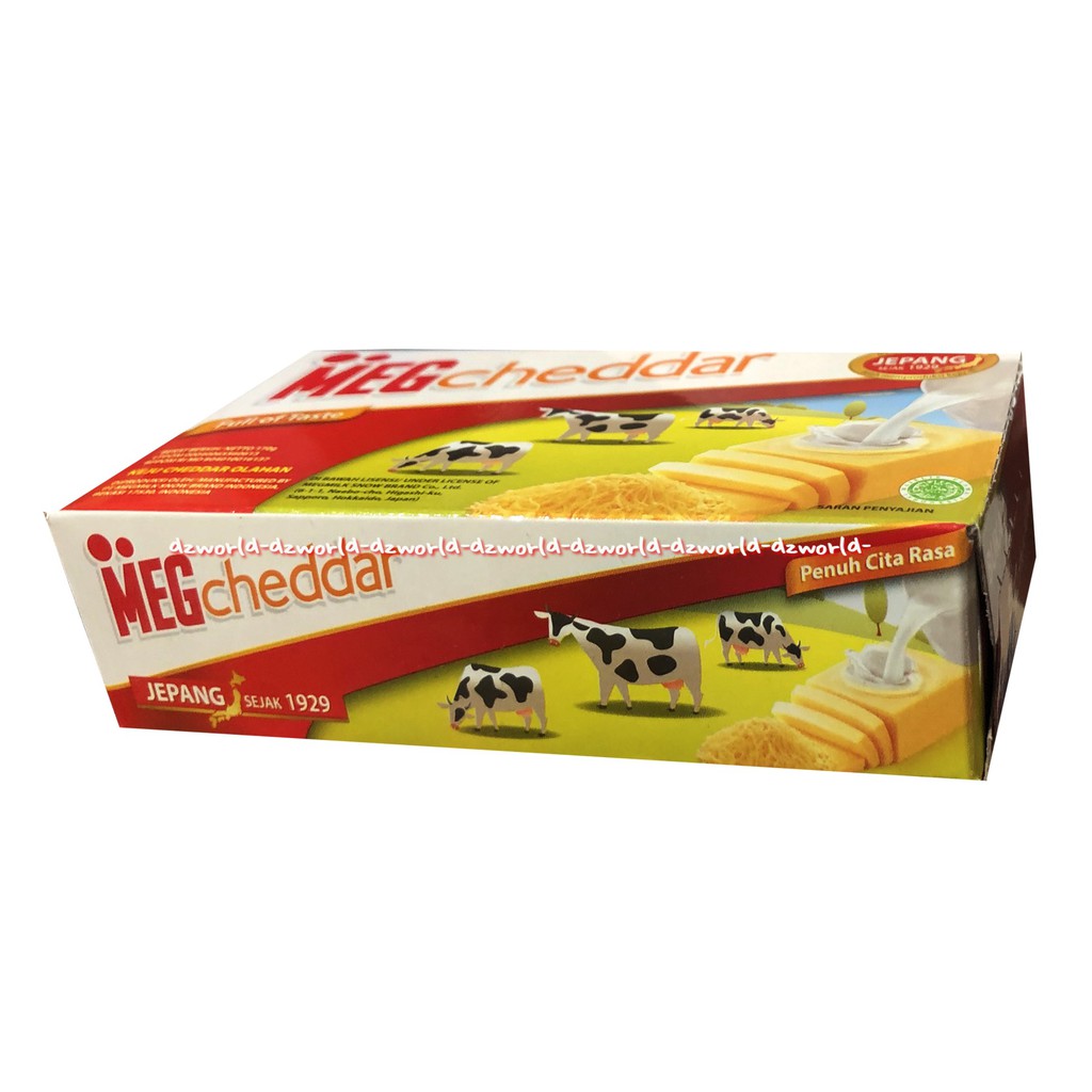 Meg Cheddar Keju Cheddar Olahan 170gr Full Of Taste Cheese Meeg