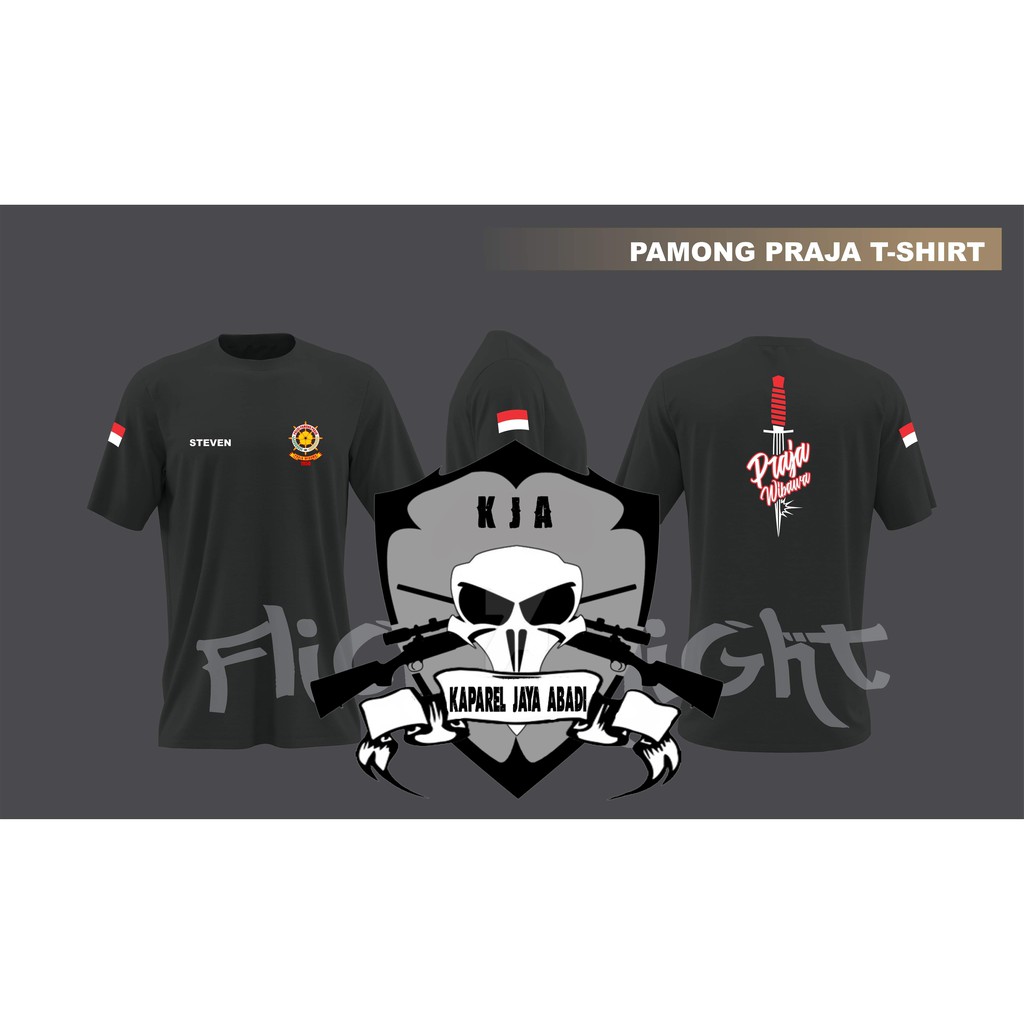 Kaos Pol-Pp/Baju Pol-pp/Atasan Pria/Wanita Satpol-Pp Praja Wibawa Lengan pendek COD kaos pol pp Kaos