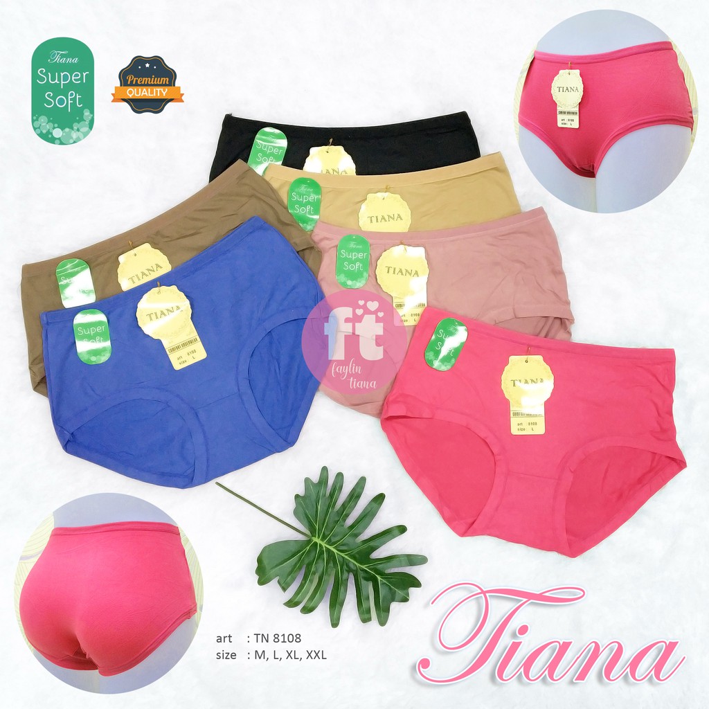 TIANA | Celana Dalam Wanita Polos SUPER SOFT / Cd Polos Import / BAHAN ADEM LEMBUT/ art TN 8108