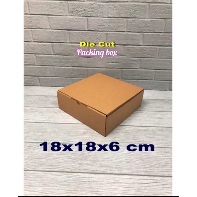 

Kardus uk.18x18x6 cm box/karton die cut untuk packing dll