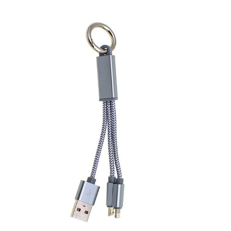 CABLE USB LIGHTNING LDNIO 2 IN 1 TYPE LC89