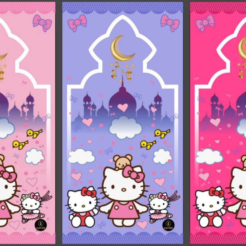 Sajadah Anak Karakter Tanpa Rumbeii Warna Dan Motif Random