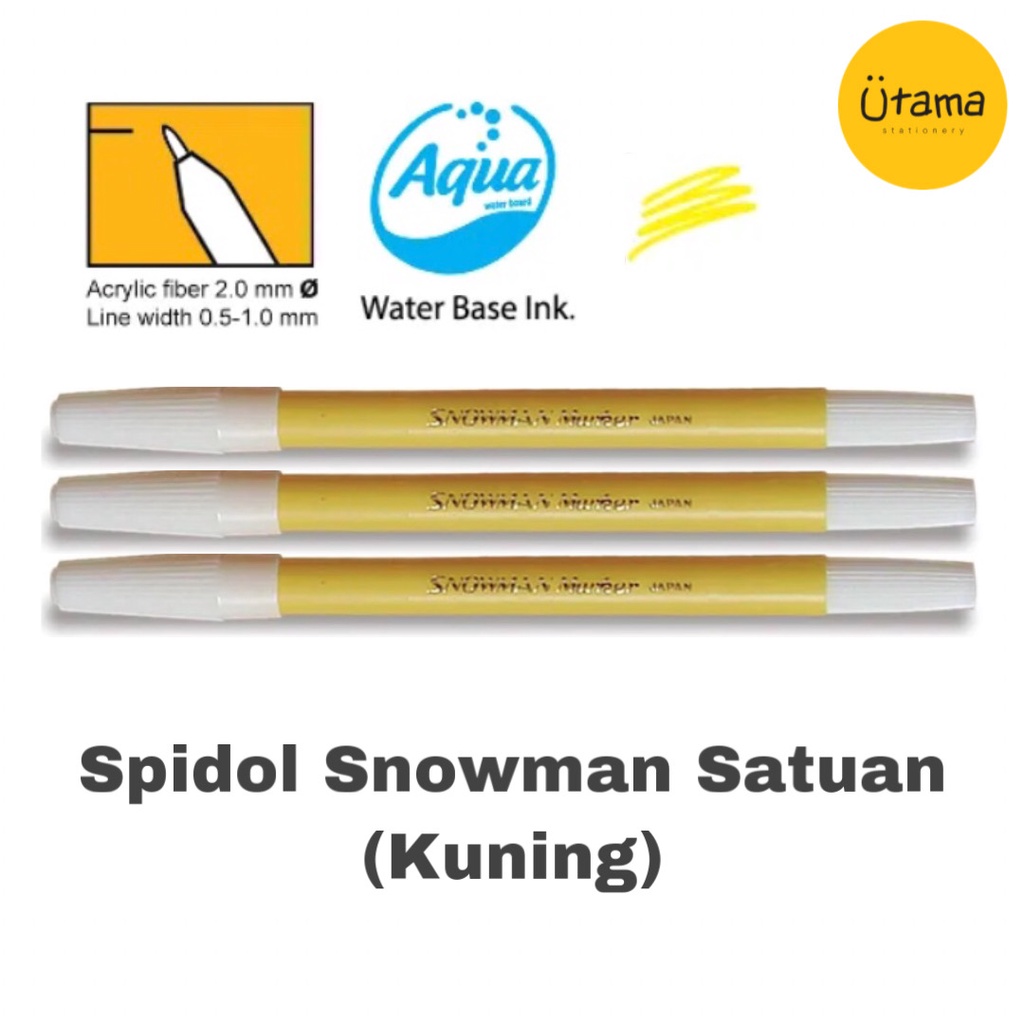 

Spidol Snowman PW1A KUNING/Marker Kecil Satuan YELLOW/Ecer/Eceran (Grosir 12pc @975)