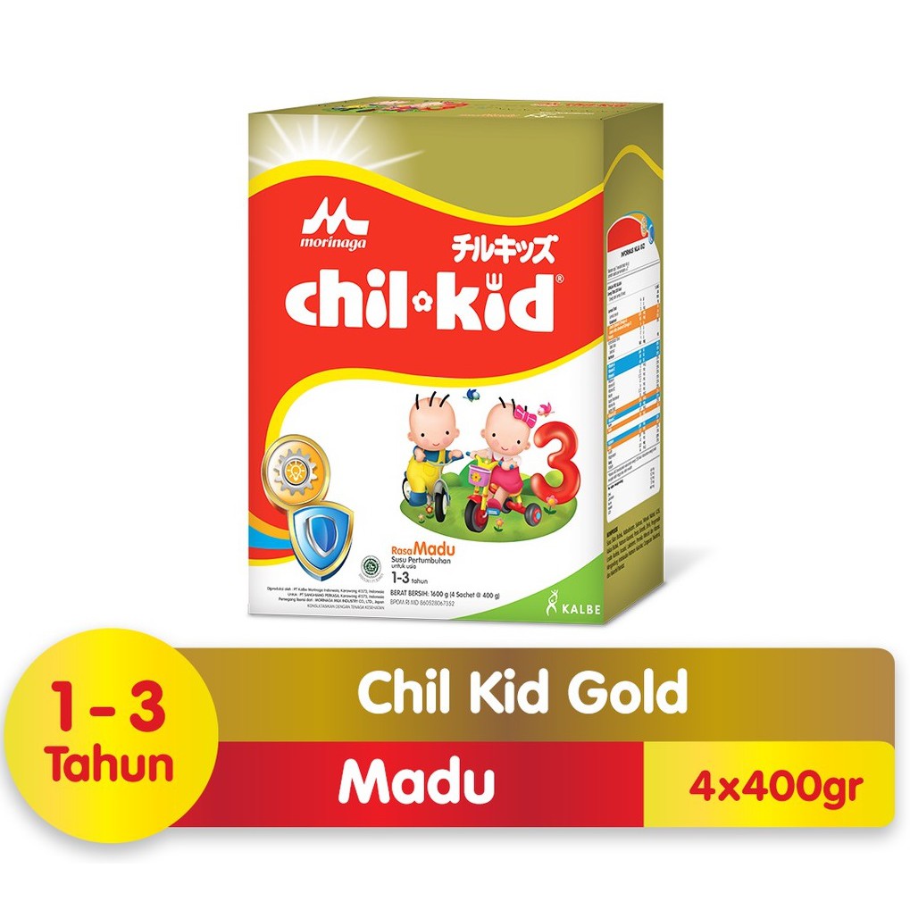 MORINAGA Chil Kid Gold 3 1600 gr Madu Susu Pertumbuhan Anak 1 - 3 Tahun
