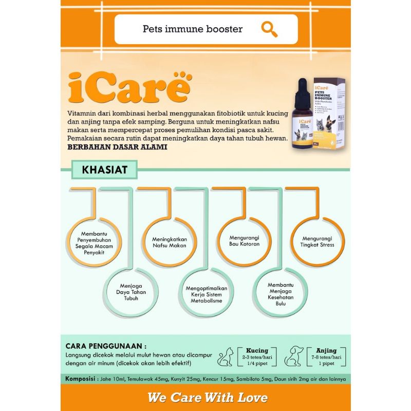 i care pets immune booster with phytobiotics