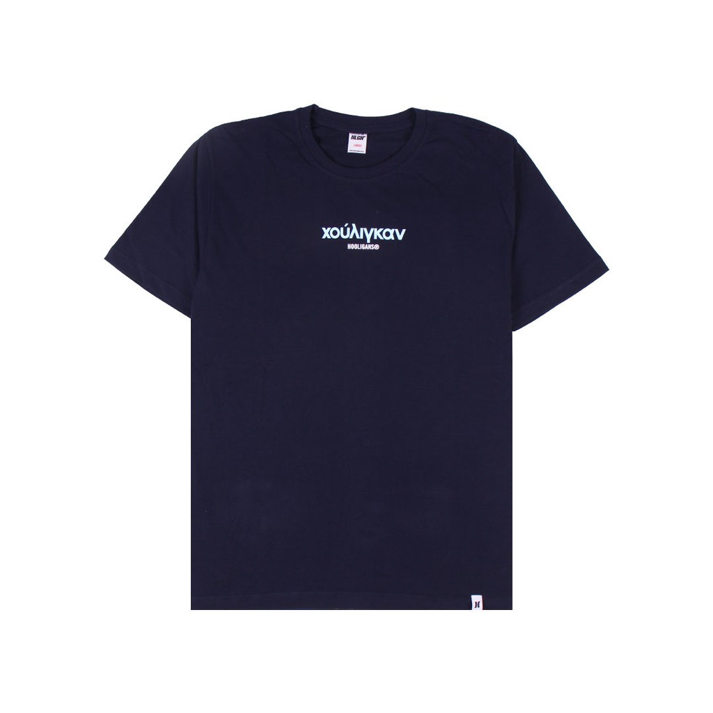 T-Shirt Hooligans GRC Navy  PREMIUM COMBED