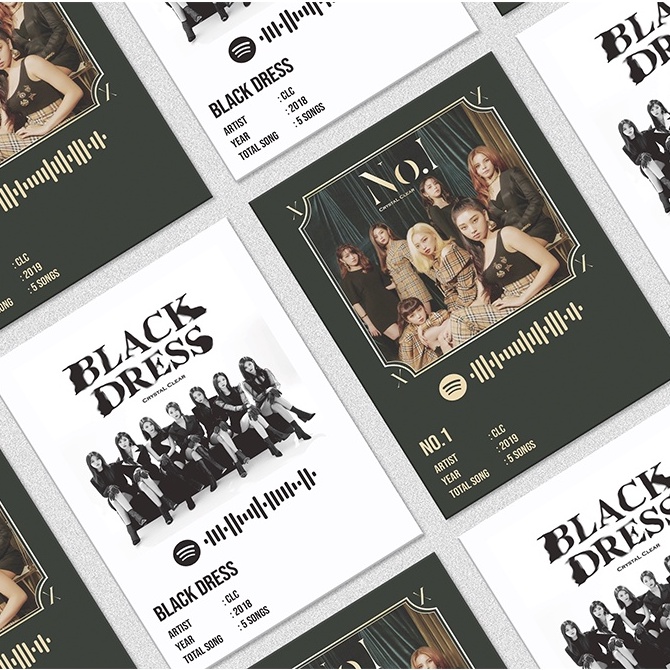 Kpop Spotify Poster A5 - CLC