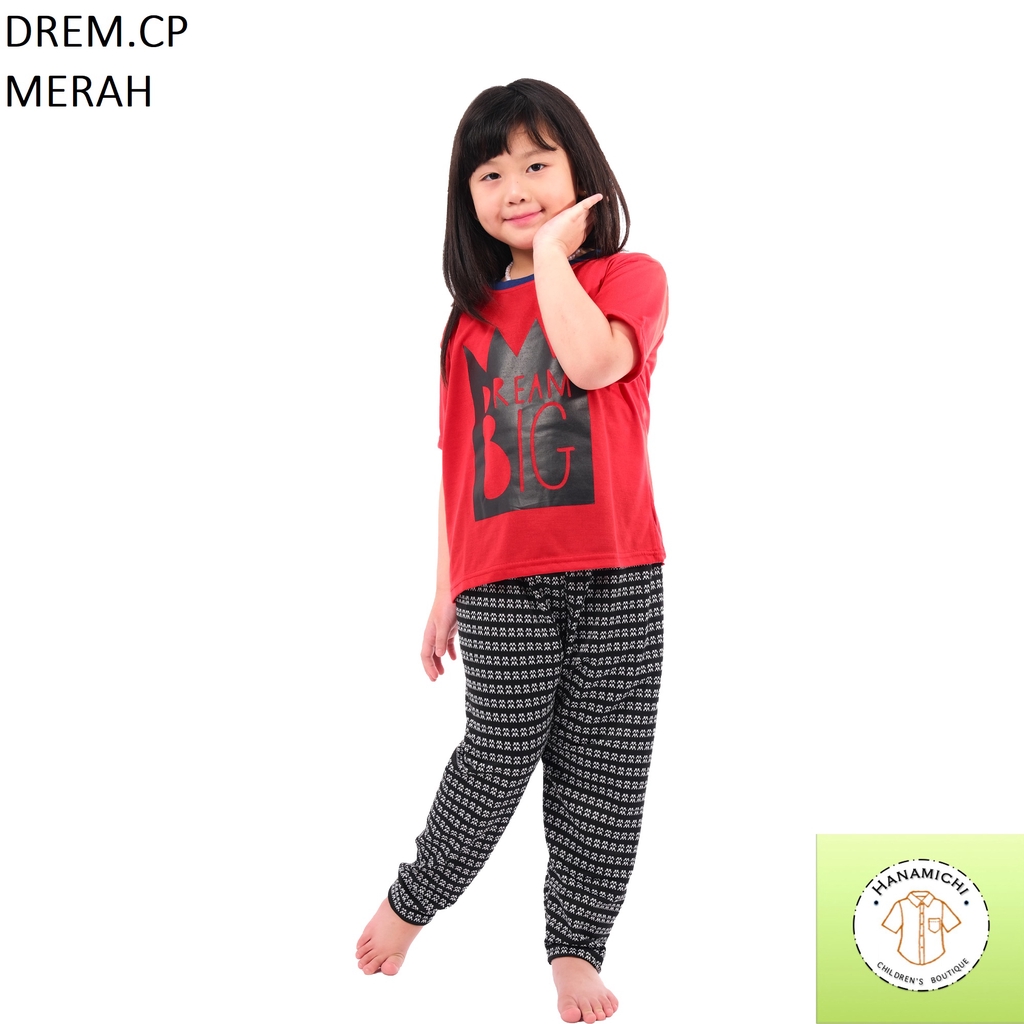 Hanamichi DREM.CP Baju Tidur Anak Bergambar Lengan Pendek