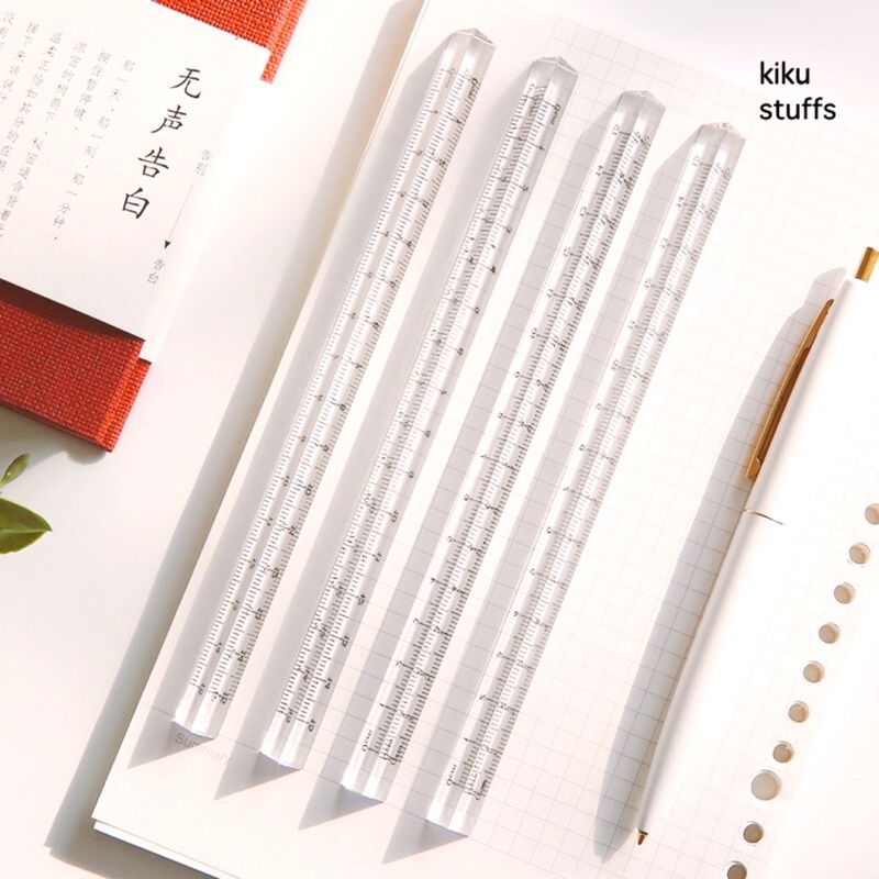 

Penggaris Transparan Aesthetic Transparent Ruler • Kiku Stuffs