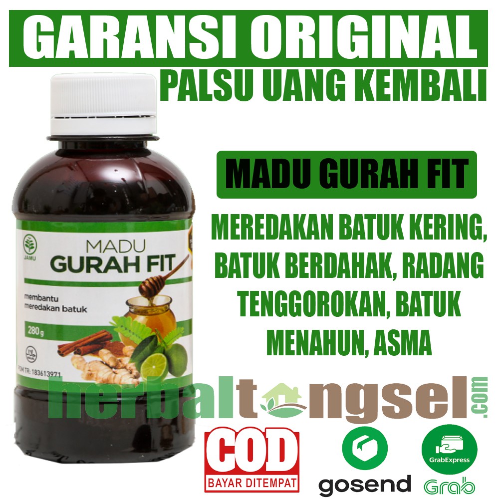 Jual Madu Gurah Fit Asli Madu Gurahfit Obat Batuk Herbal Bisa Gojek Dan Grab Garansi Original 6462