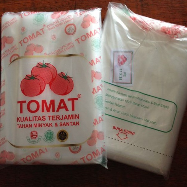 Plastik PE merk Tomat / Plastik Bening Murah / Plastik Es Mambo / Plastik Es