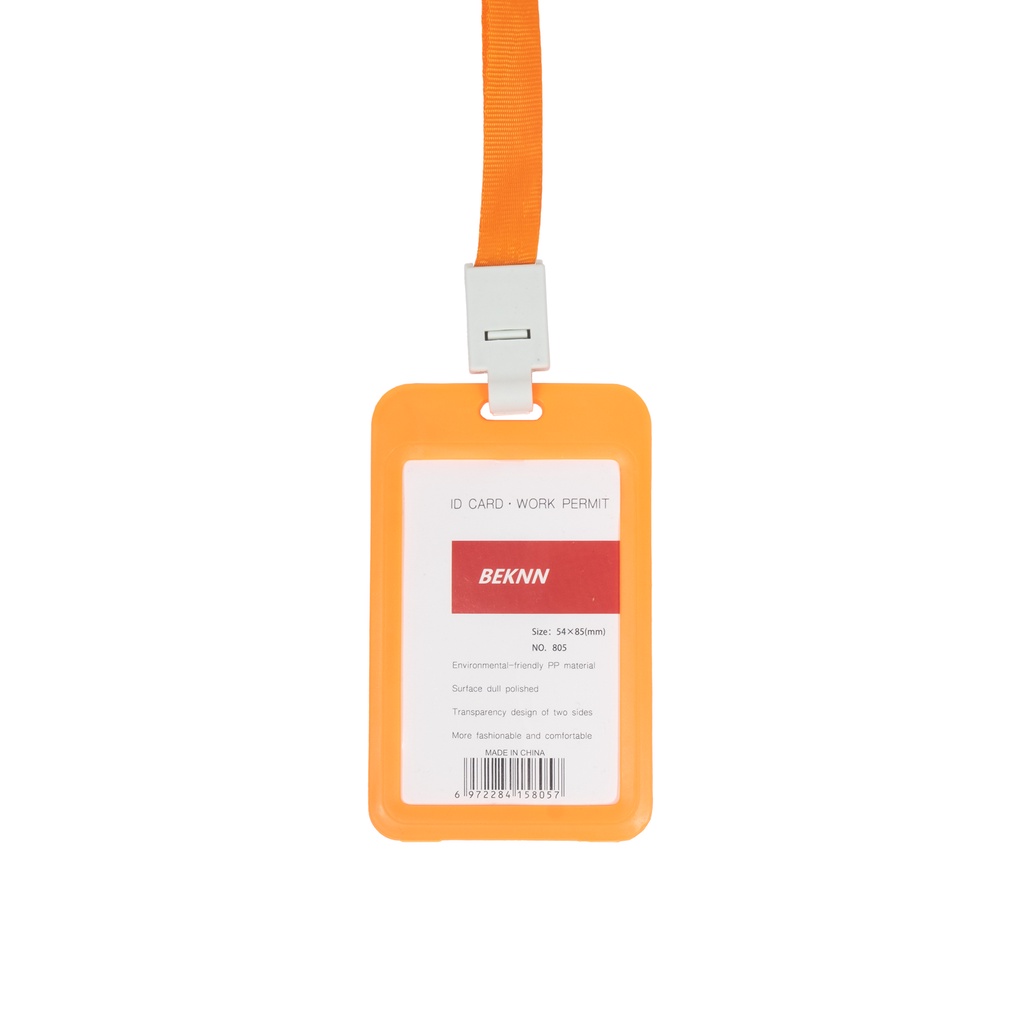 

Name Tag PP ID Card Holder Orange PP Lanyard PP Gantungan Kartu Nama Panitia 2 Sisi