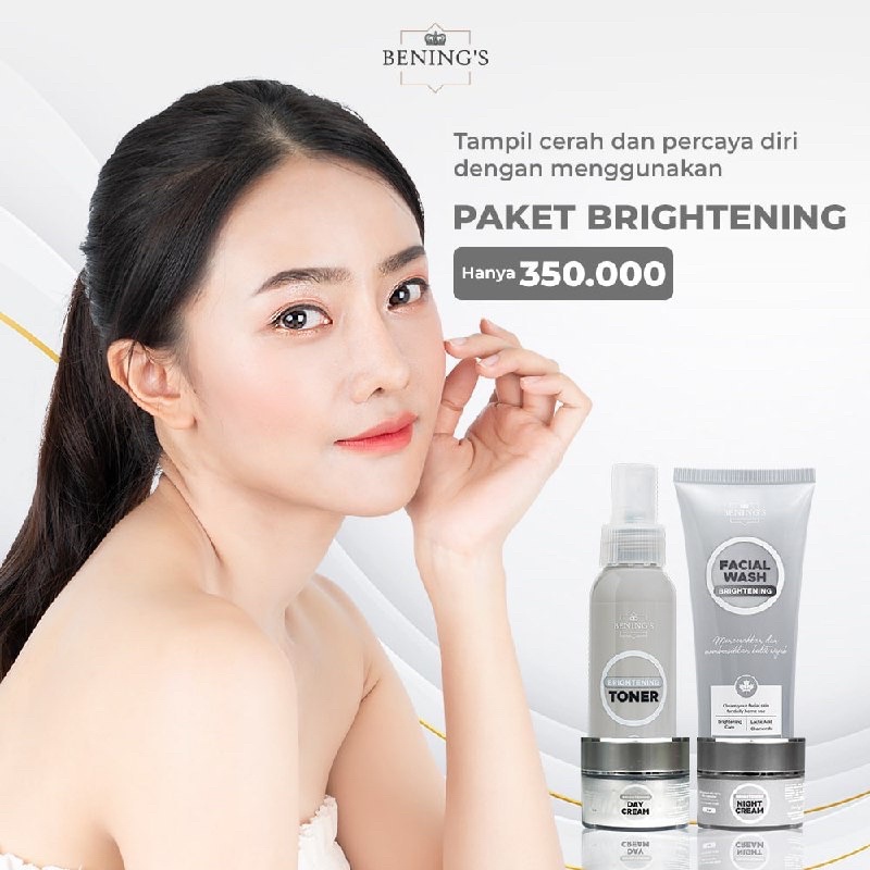 BENINGS SKINCARE DR OKY PRATAMA PAKET BRIGHTENING UNTUK MENCEGAH DAN MENGATASI KULIT KUSAM AGAR GLOWING ( BENINGS INDONESIA )-8