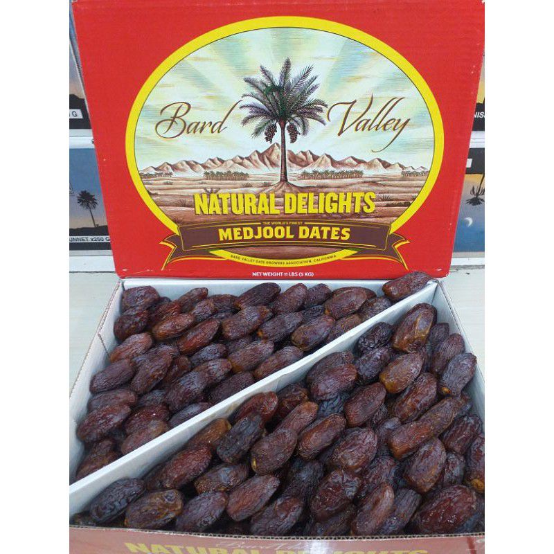 Kurma Medjool 5kg Bar valley Natural Delight/kurma menjol jumbo 5kg