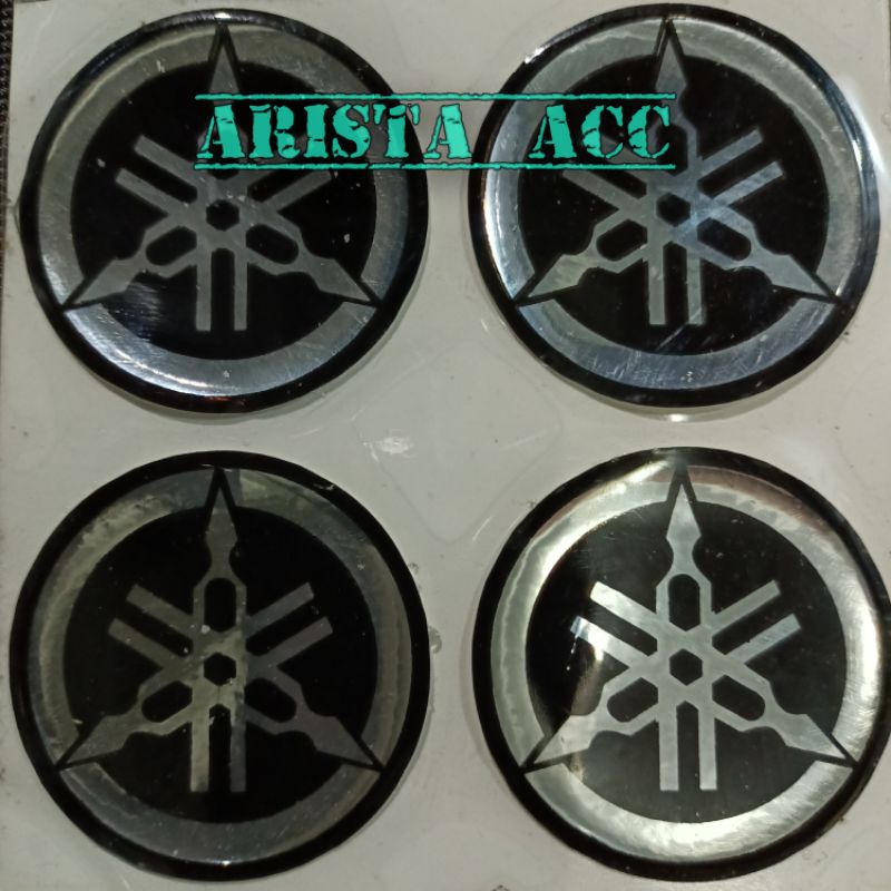 4.5cm DIAMETER YAMAHA LOGO STIKER MOTOR EMBLEM LENTUR AKSESORIS SEPEDA MOTOR