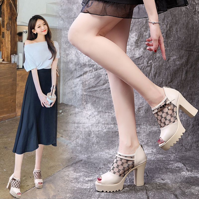 fas-982, sepatu heel wanita import fashion sepatu hak  5102 tinggi wanita cantik dan terkiniian terpopular