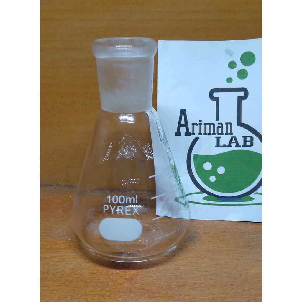 Erlenmeyer 100 ml Asah PYREX