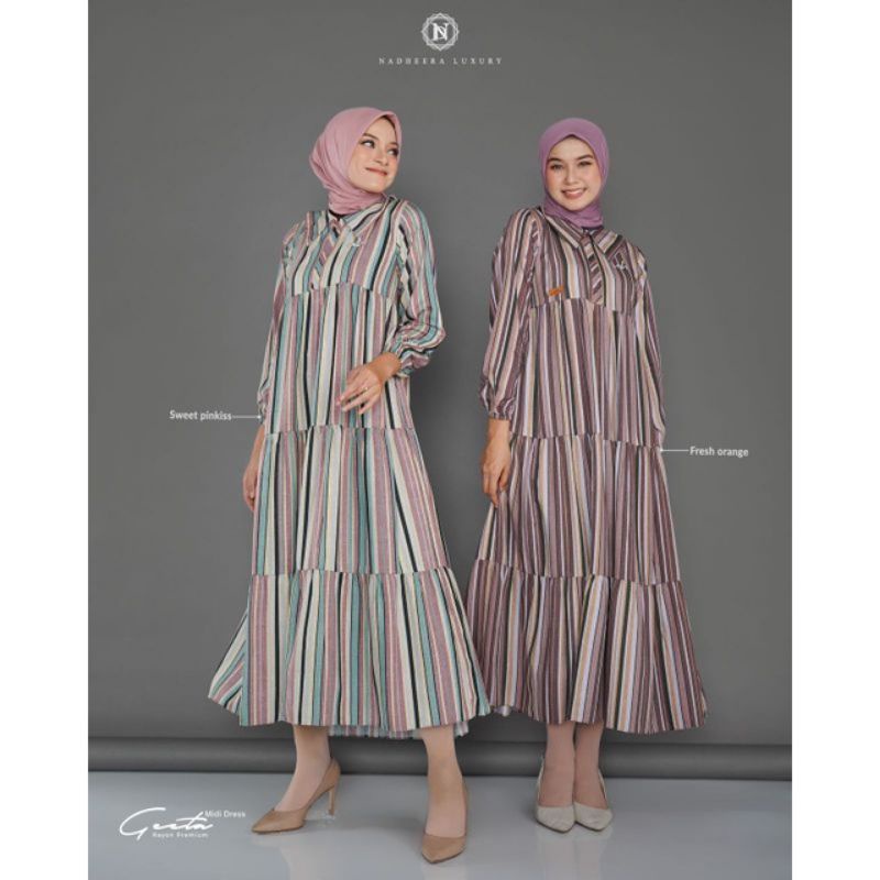 GEETA MIDI DRESS ✅ Nadheera Luxury