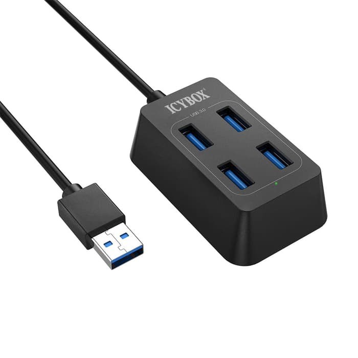 icybox hu4568 usb 3.0 hub 4 port mini