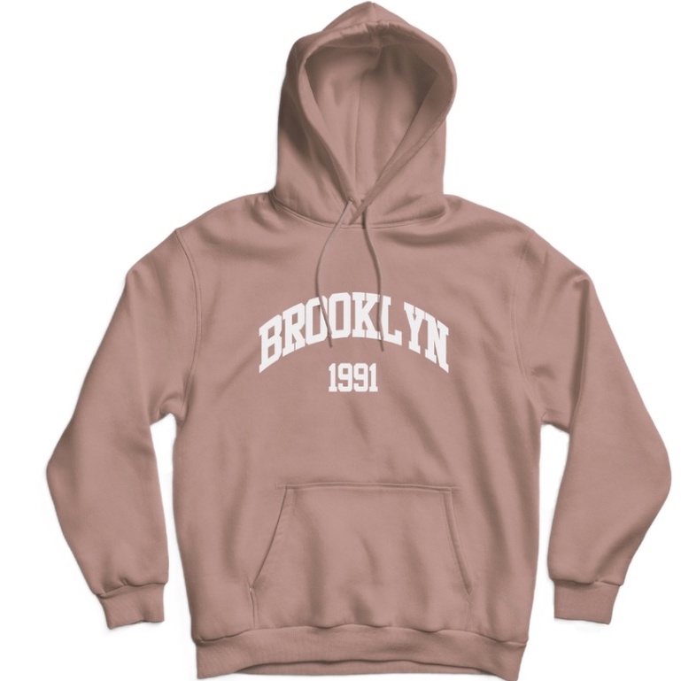 Sweater Hoodie BROOKLYN 1991 Jumper Pria Wanita Size S M L XL XXL XXXL