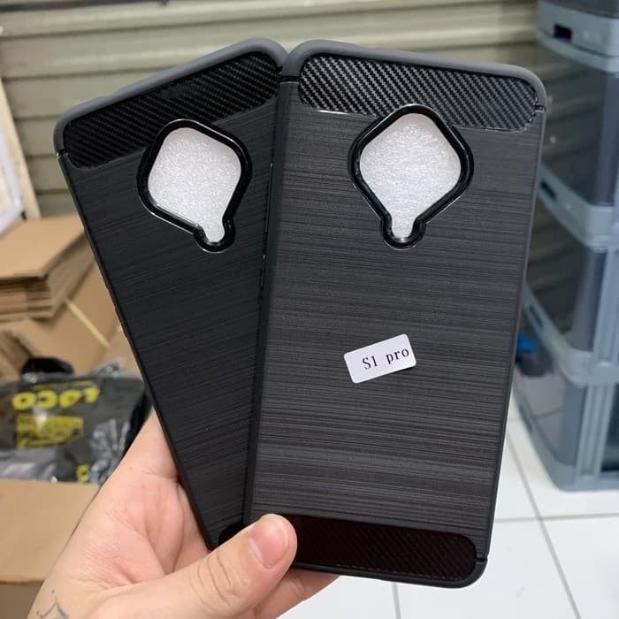 VIVO S1 S1 PRO Silicon Carbon Slim Fit Soft Case Premium