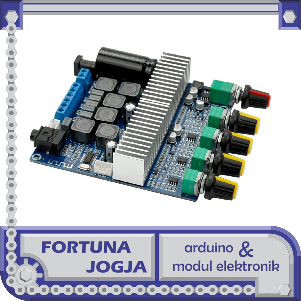 High Power Bluetooth Amplifier TPA3116D2 2.1 Subwoofer Treble Control