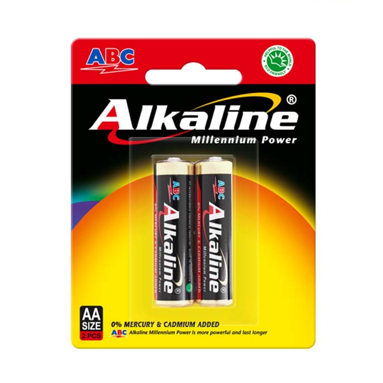 Baterai / Battery / Batere ABC Alkaline ORIGINAL AA / A2 / AAA / A3  - 2 pcs 2 BIJI BUAH