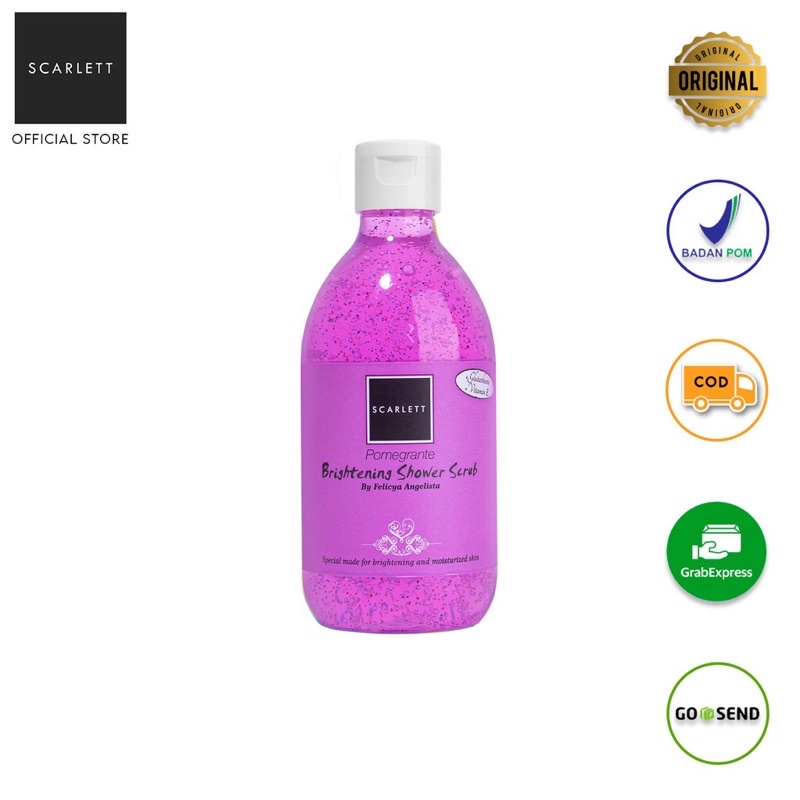 Scarlet Brightening Shower Scrub Promegante 300