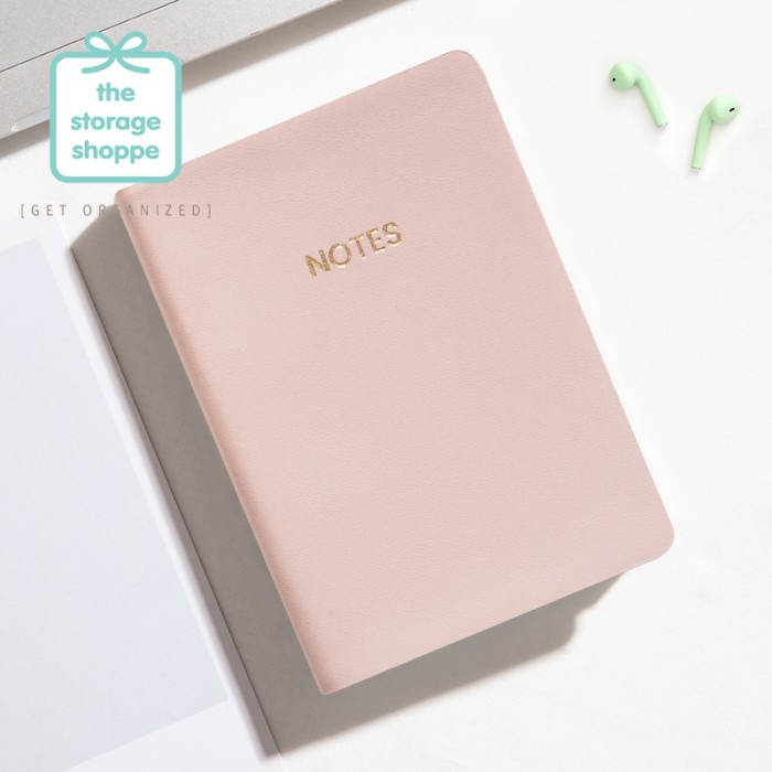 

A5 Notebook Journal Lined Plain Dotted Grid - Pink, Dotted